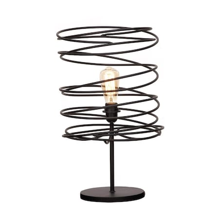 Coiled Iron Shade Table Lamp - 20 X 11 X 11 In.
